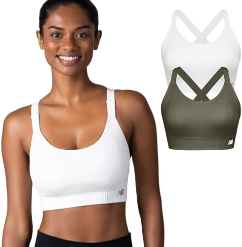 New Balance Women's Seamless MID Impact Zip Front Sport Bra with